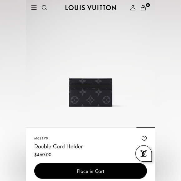 Louis Vuitton Navy Monogram Cardholder - Picture 6 of 6
